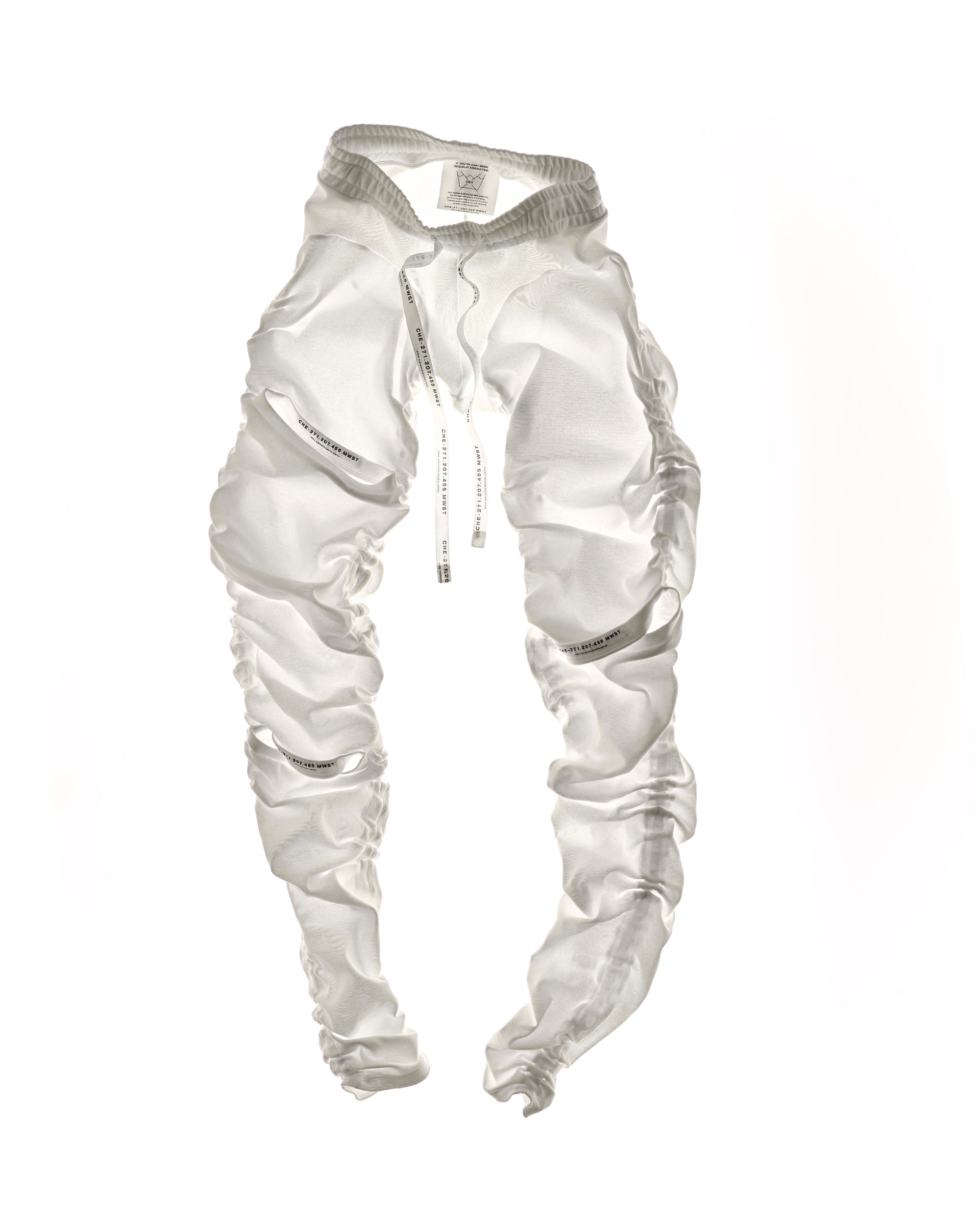 gathered rib leggings with pouch