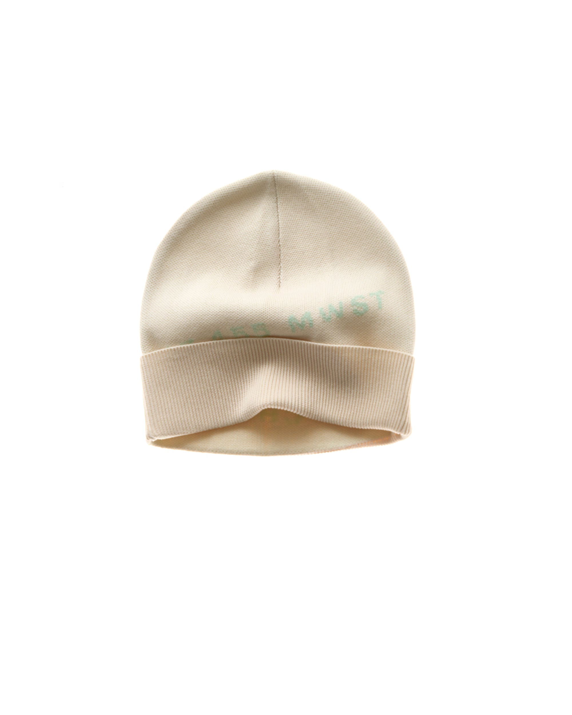 beanie signature - beige/mint