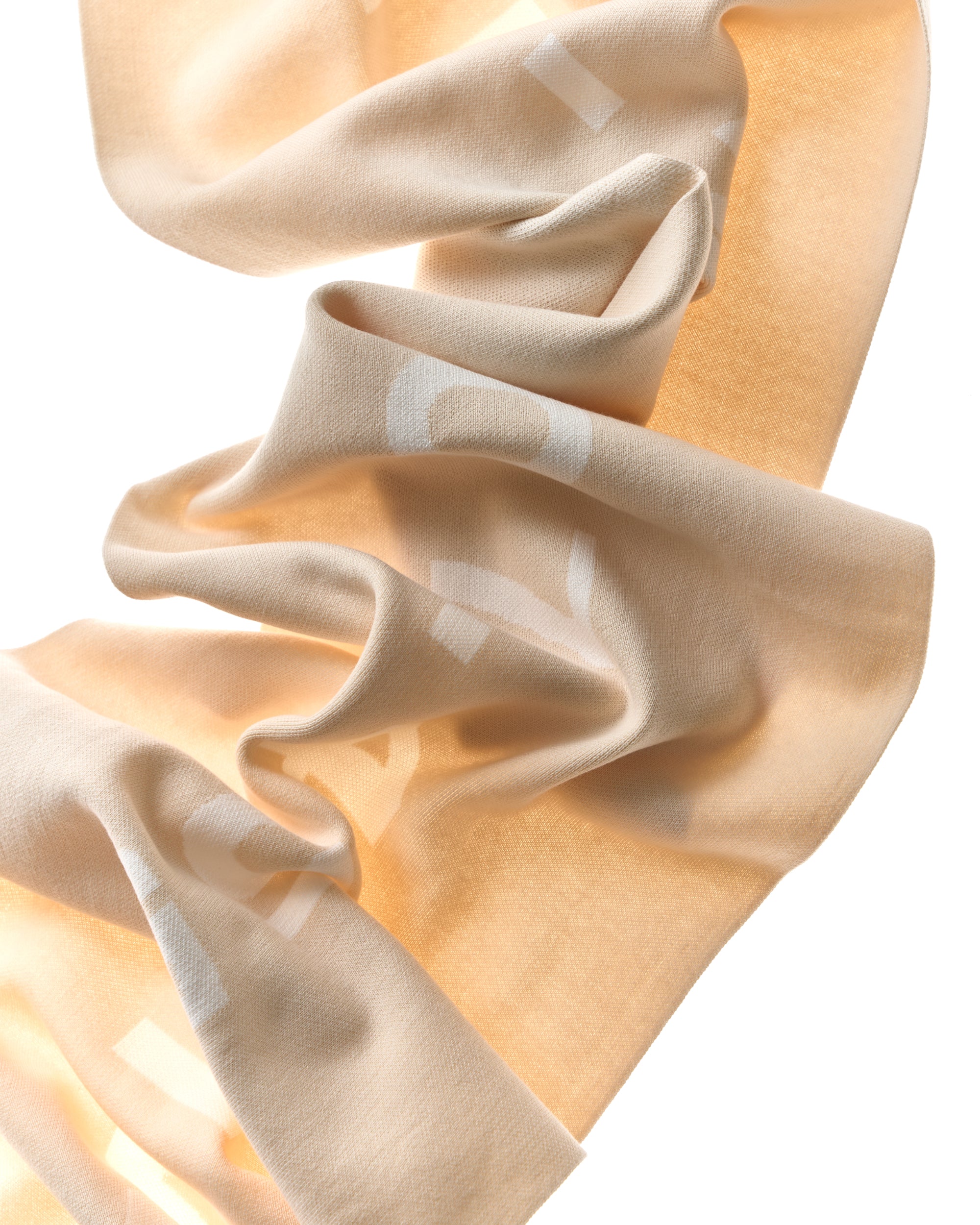scarf signature - beige/white