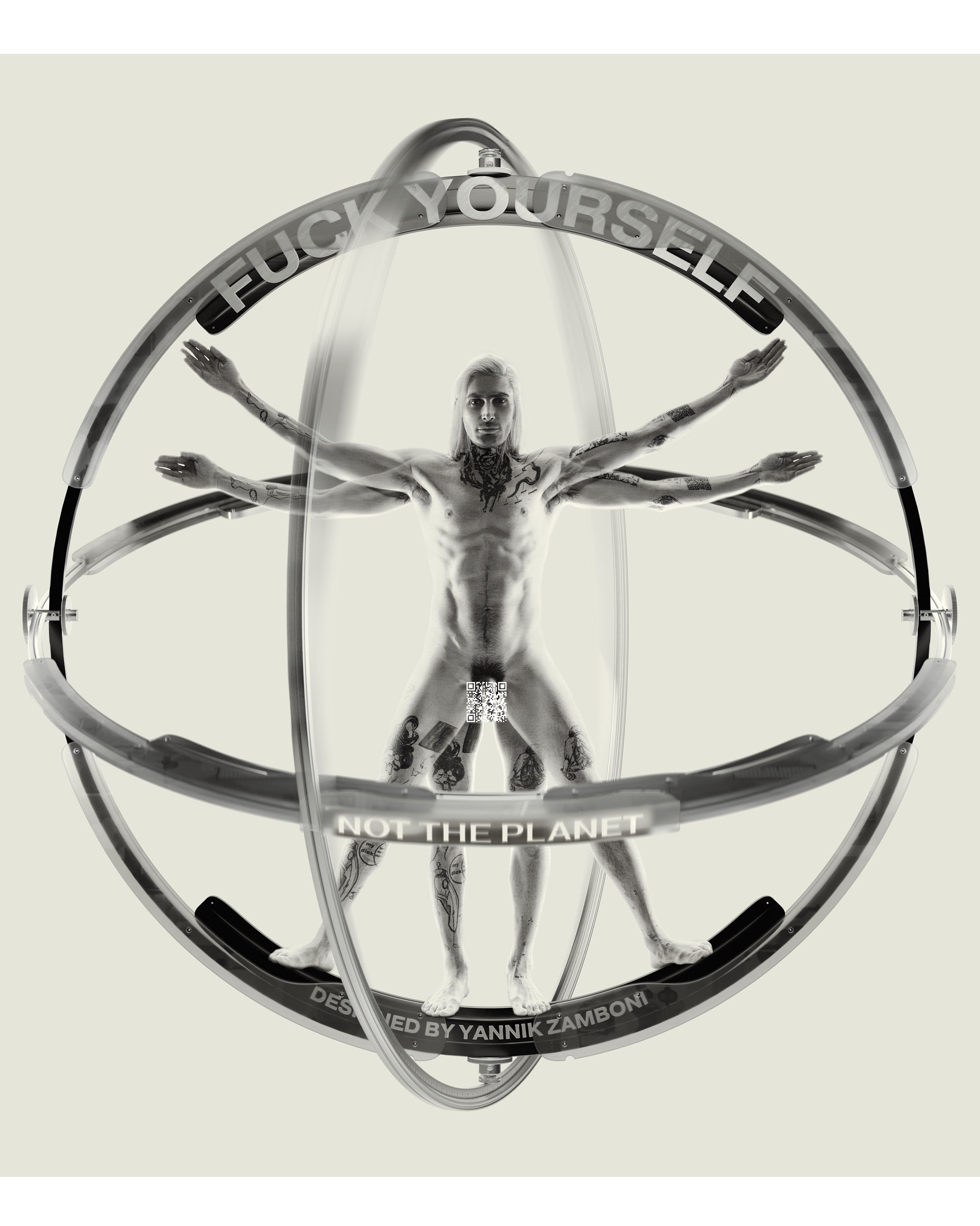«VITRUVIAN GAY» original art print
