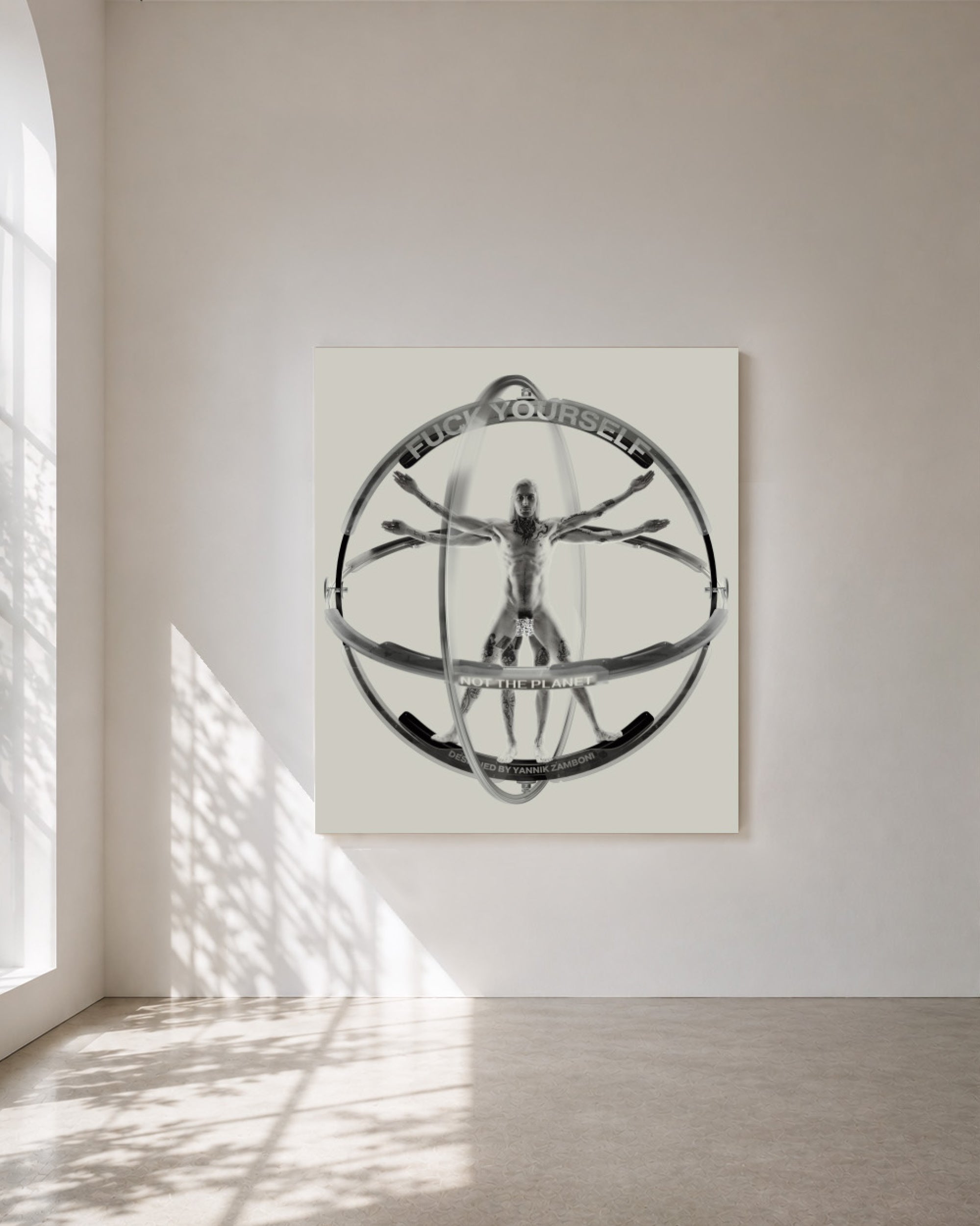 «VITRUVIAN GAY» original art print