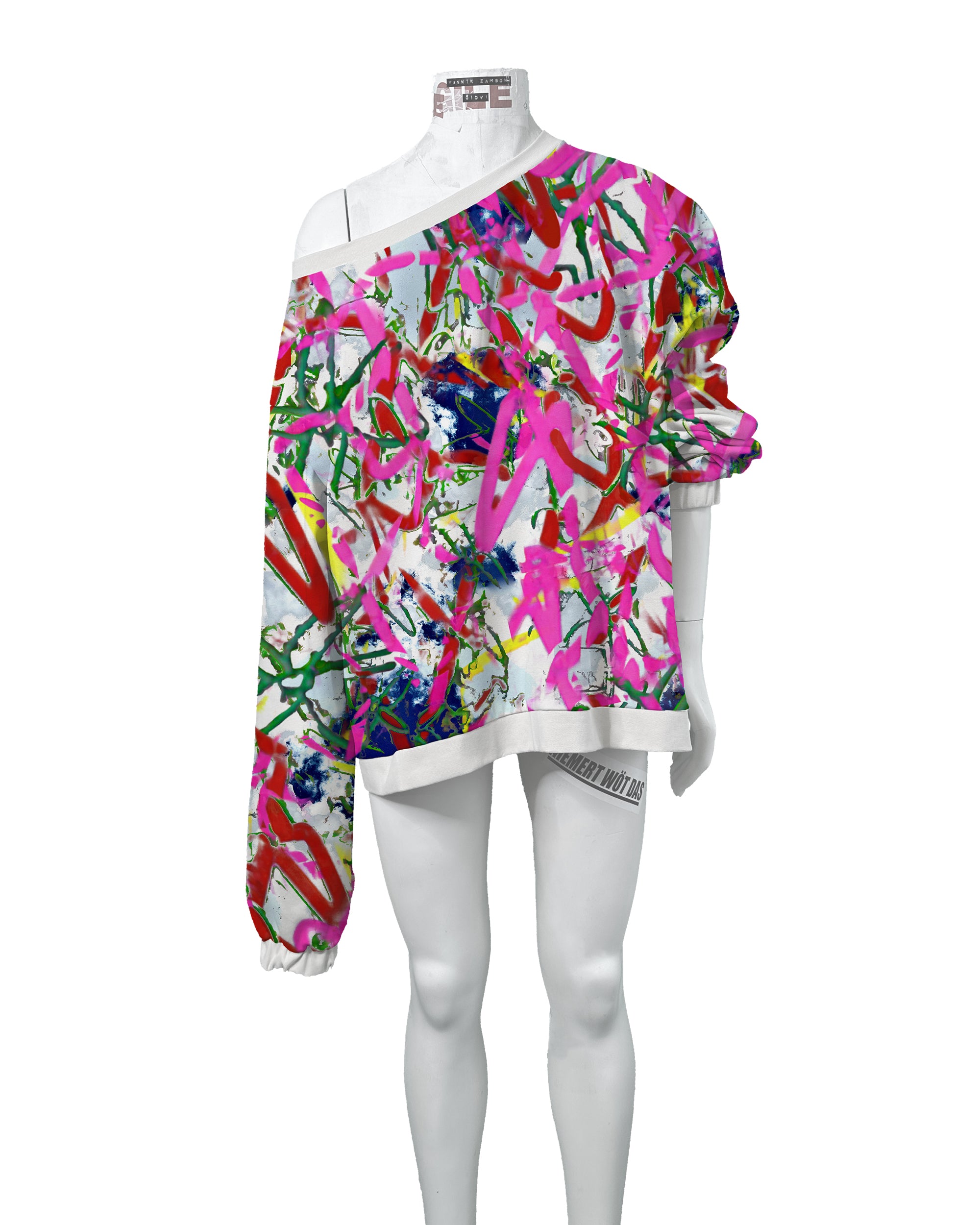 Jumper Off White Pullover Bunt Oversized Rib Jumper-multicolor