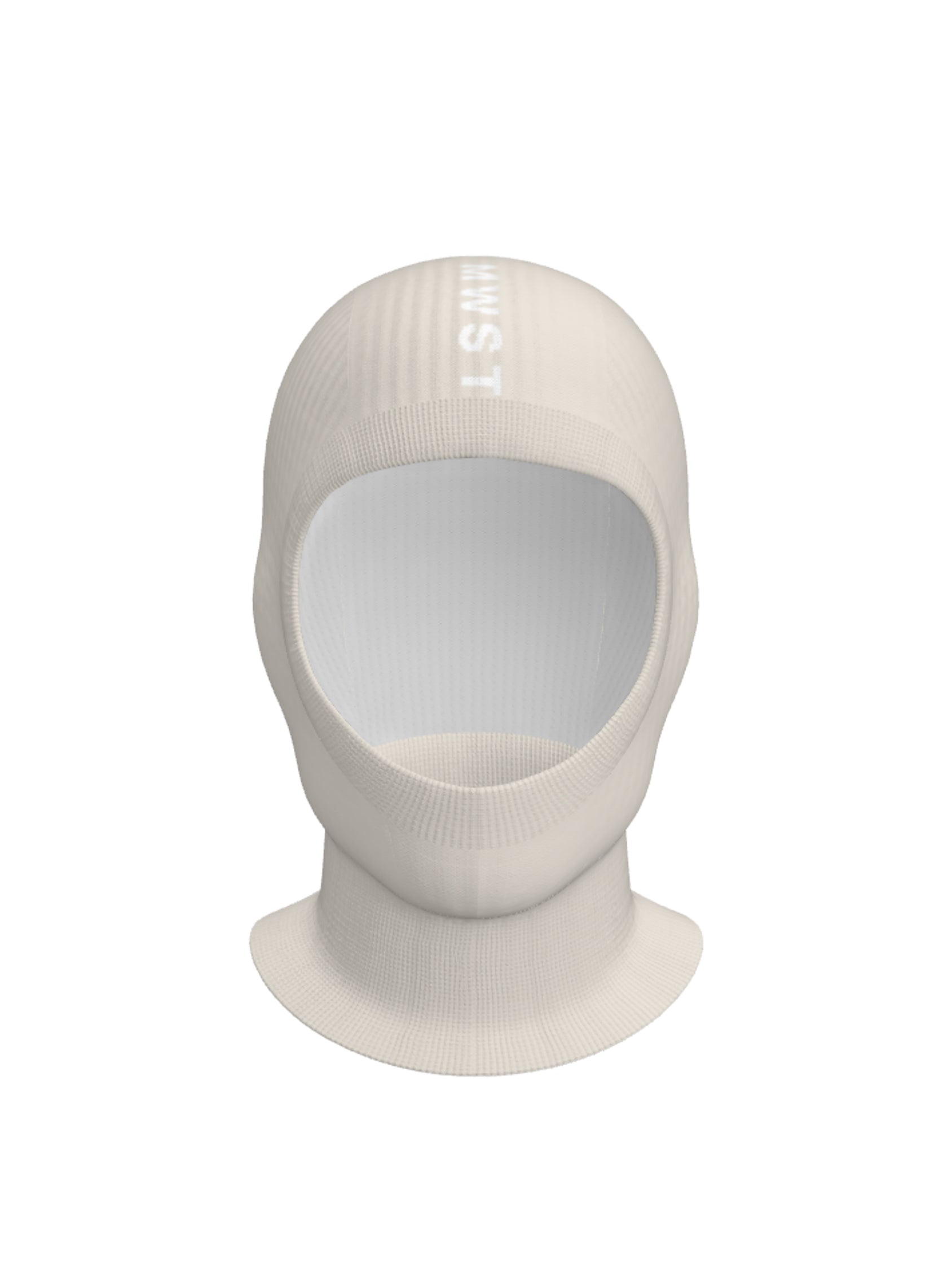 balaclava signature - beige/white