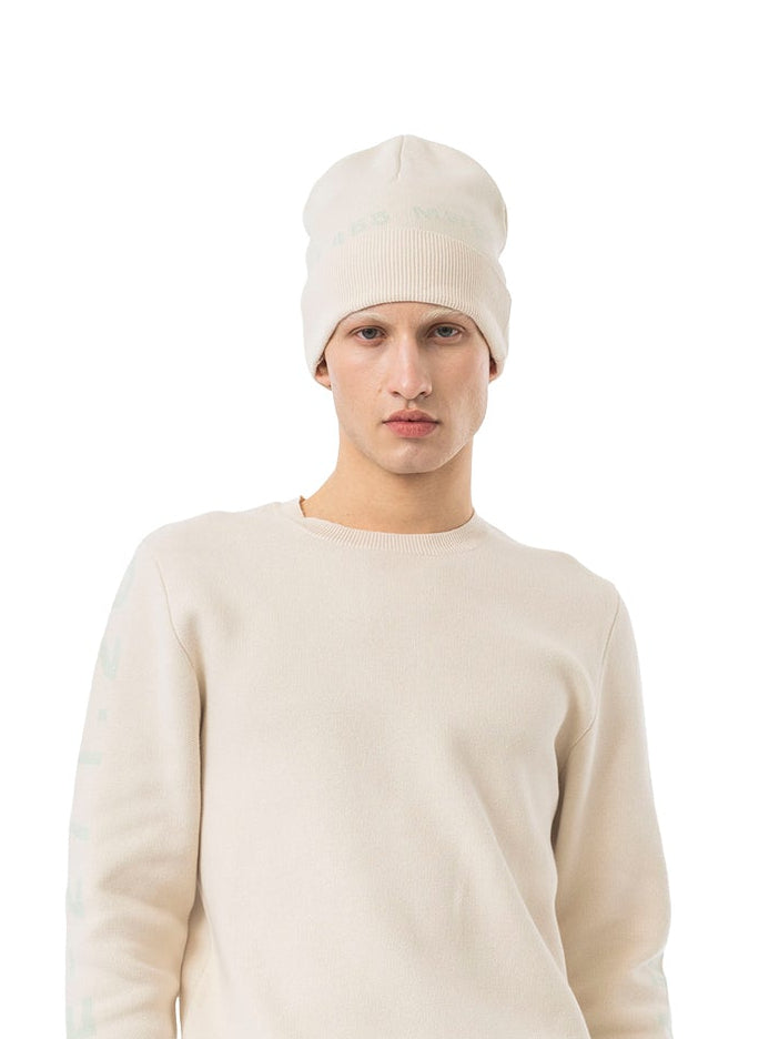 beanie signature - beige/mint