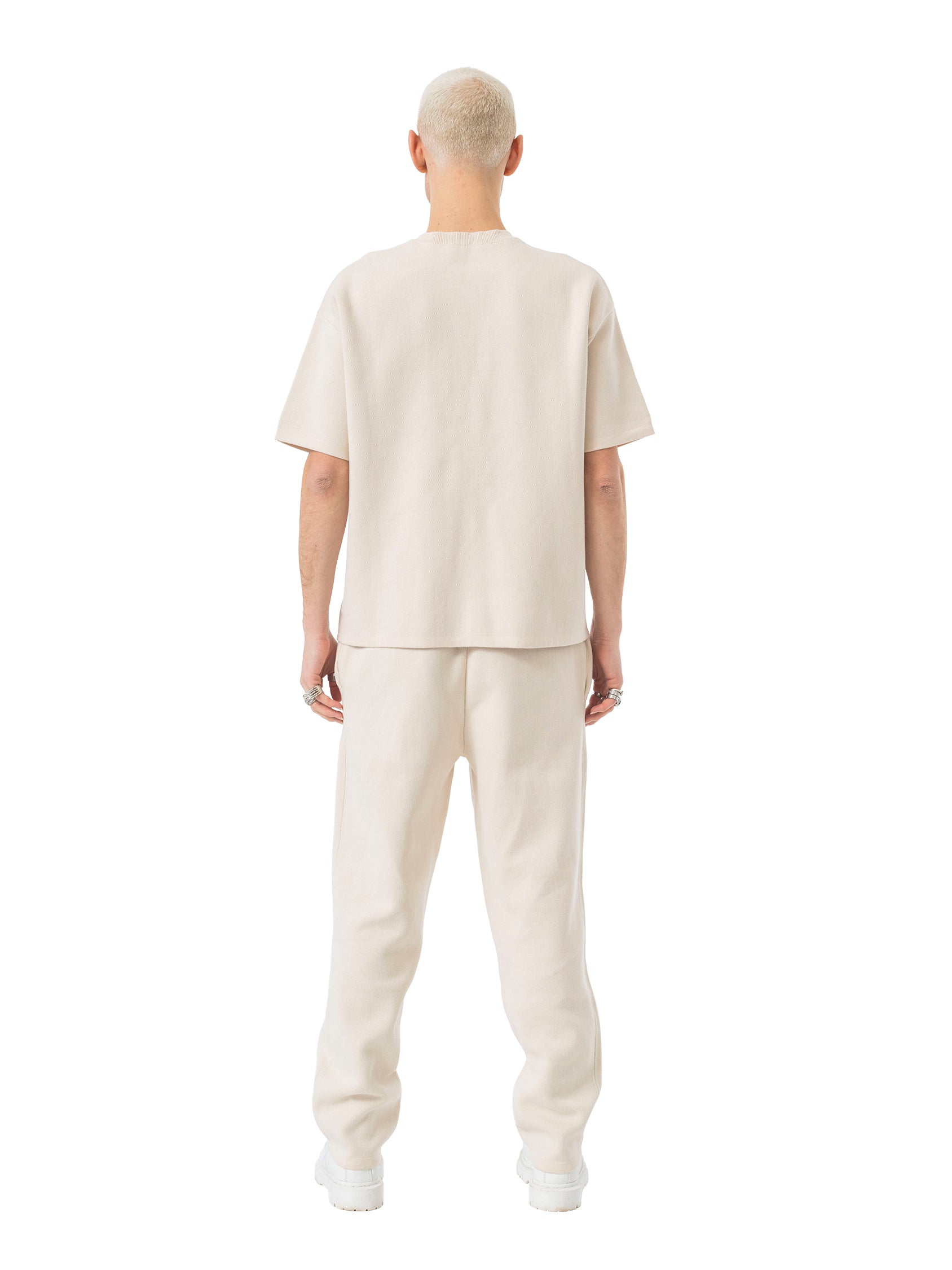 knit joggers signature - beige/mint