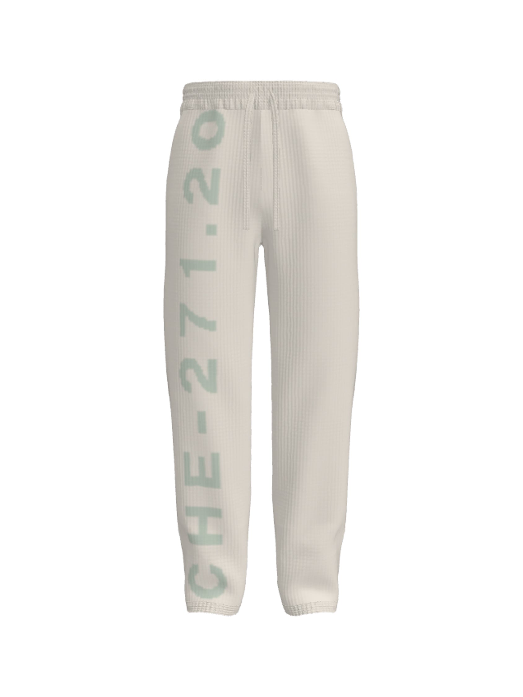 knit joggers signature - beige/mint