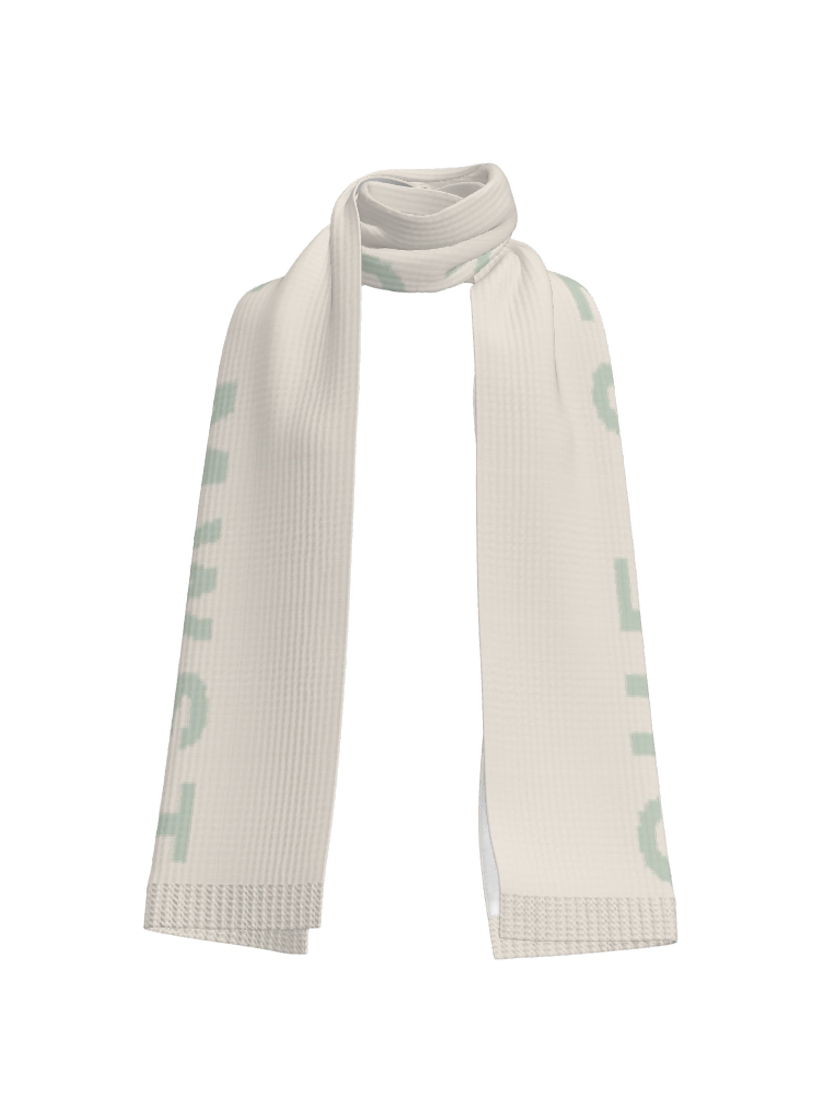 scarf signature - beige/mint
