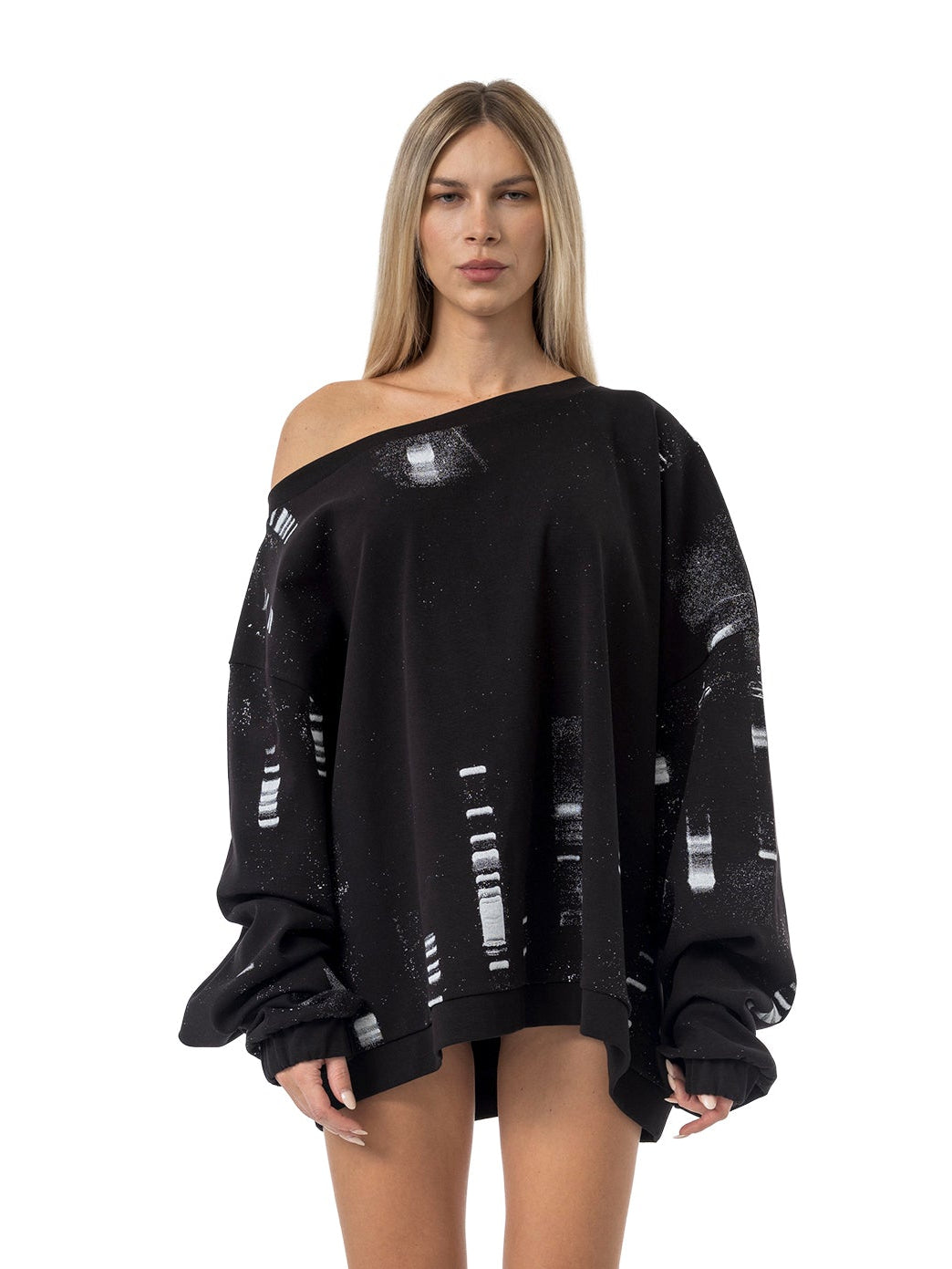 oversized rib jumper