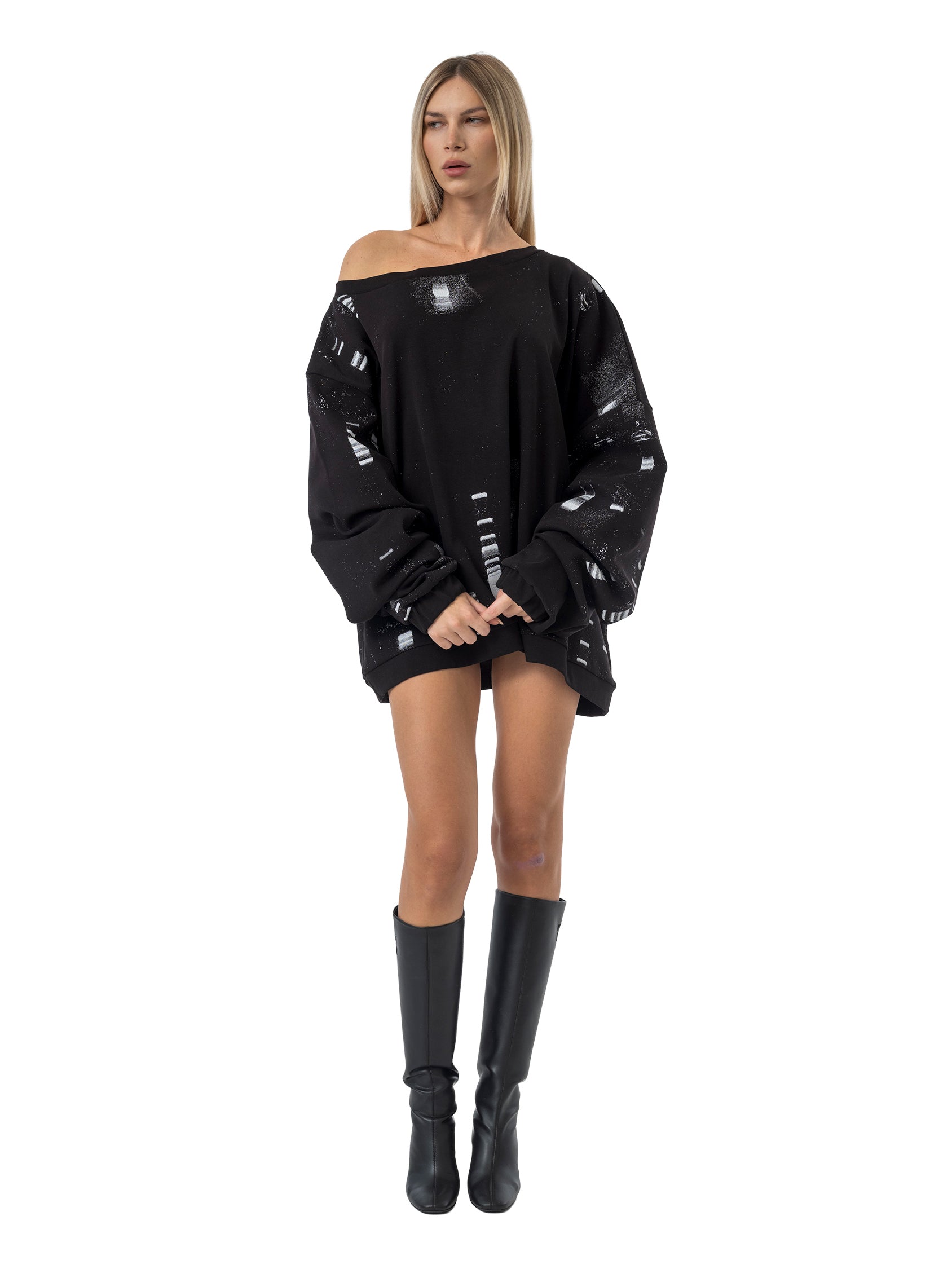 oversized rib jumper