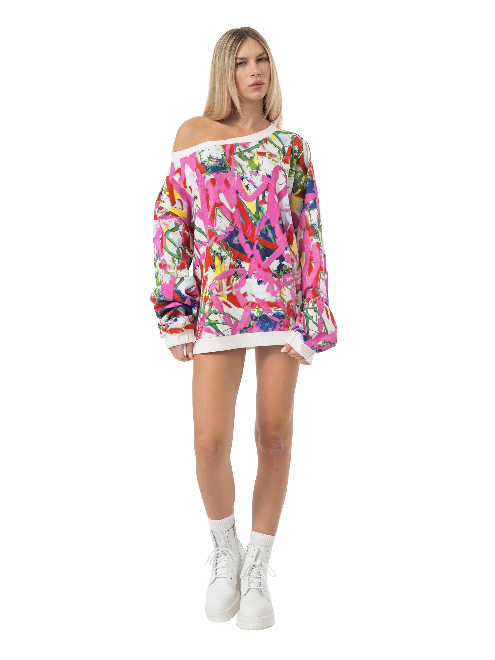 oversized rib jumper